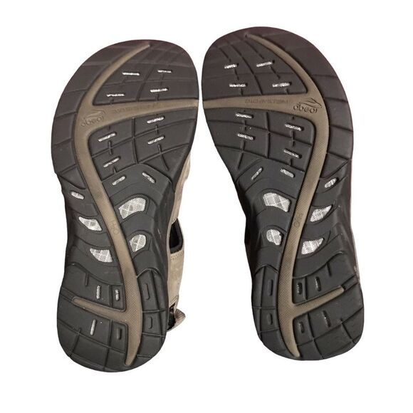 Abeo Men's Size 8 Tan and Black Sandals - Picture 12 of 13